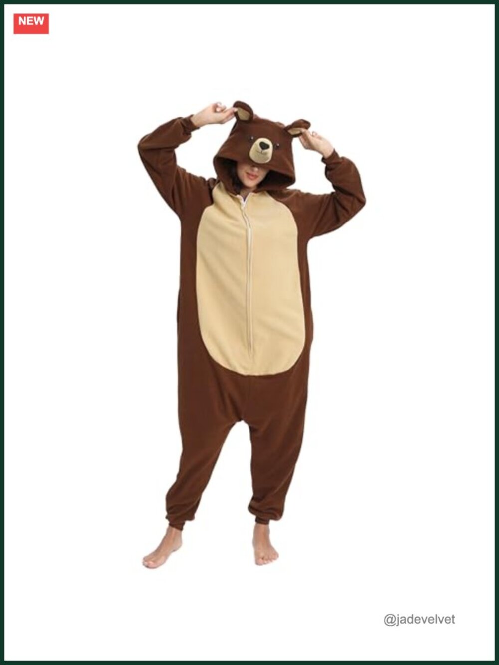 Fleece Cosplay Onesie Pajama Jumpsuit for Halloween Christmas Women Men
